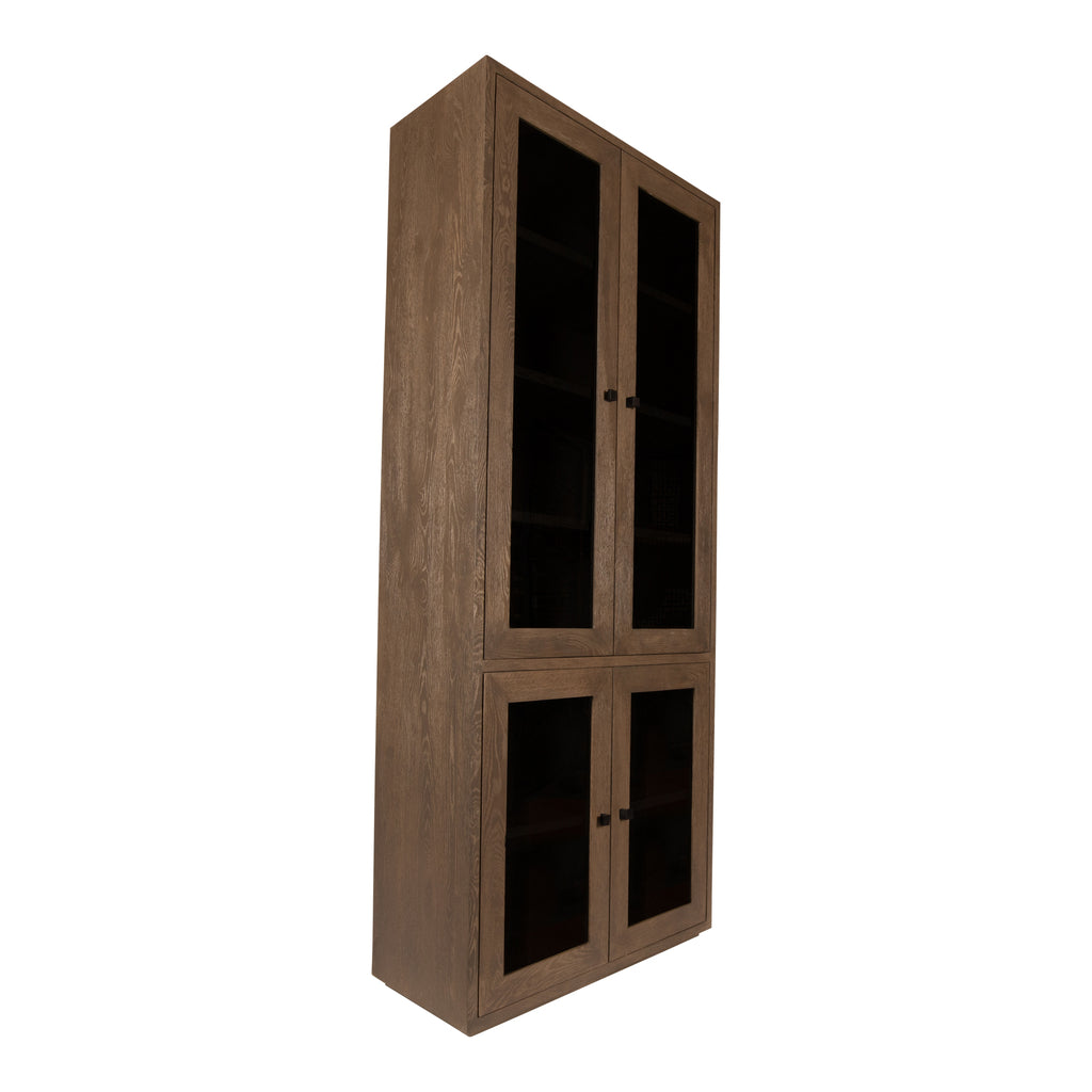 oak cabinet armarium 4 doors grey