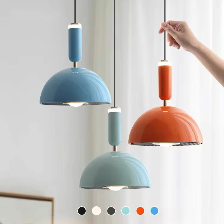 nordic macaron stylish led pendant light