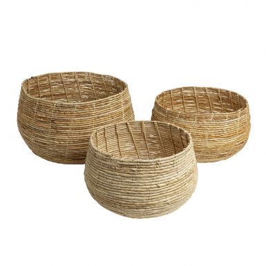 original home abaca belly basket - set of 3