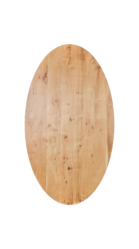 ovaal tafelblad zurich - 220x110x3,8 - naturel - acaciahout