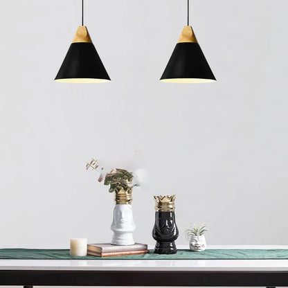Plafondlamp Metaal En Hout Met E27 Fitting