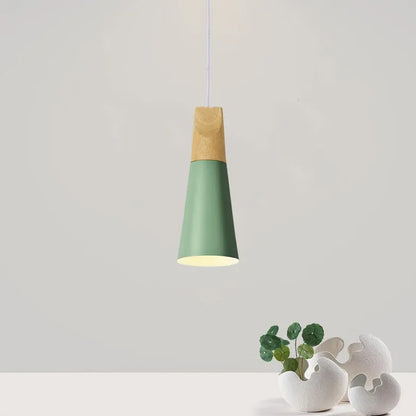 Plafondlamp Metaal En Hout Met E27 Fitting