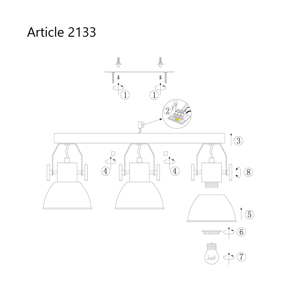 ceiling lamp gearwood 2133ni nickel