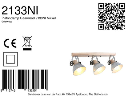 Ceiling lamp Gearwood 2133NI Nickel