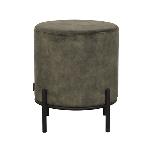 LABEL51 Pouf Troy - Hunter - Velours - M