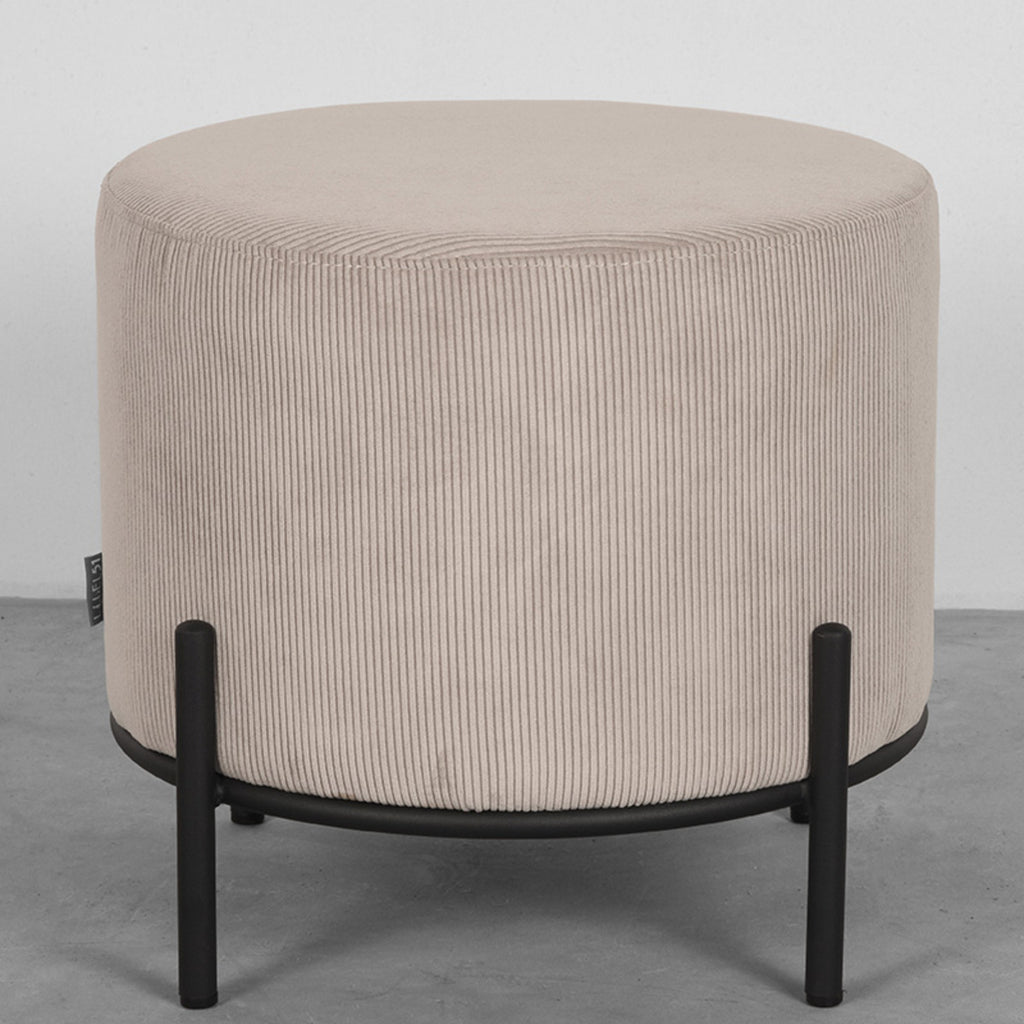 label51 pouf troy - natural - corduroy - l