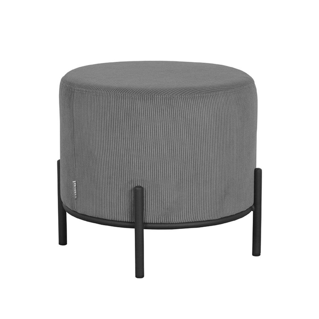 label51 pouf troy - grey - corduroy - l