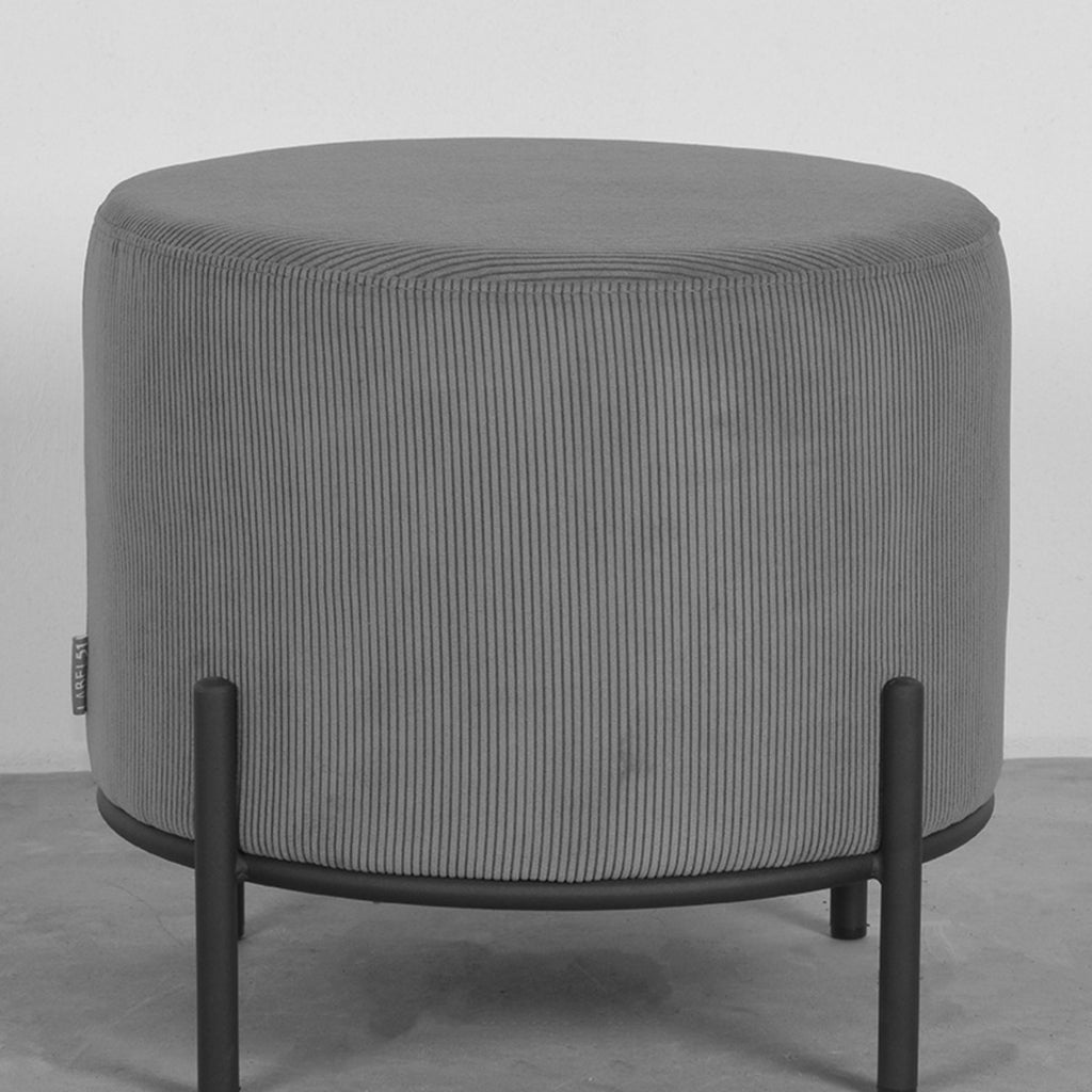 label51 pouf troy - grey - corduroy - l