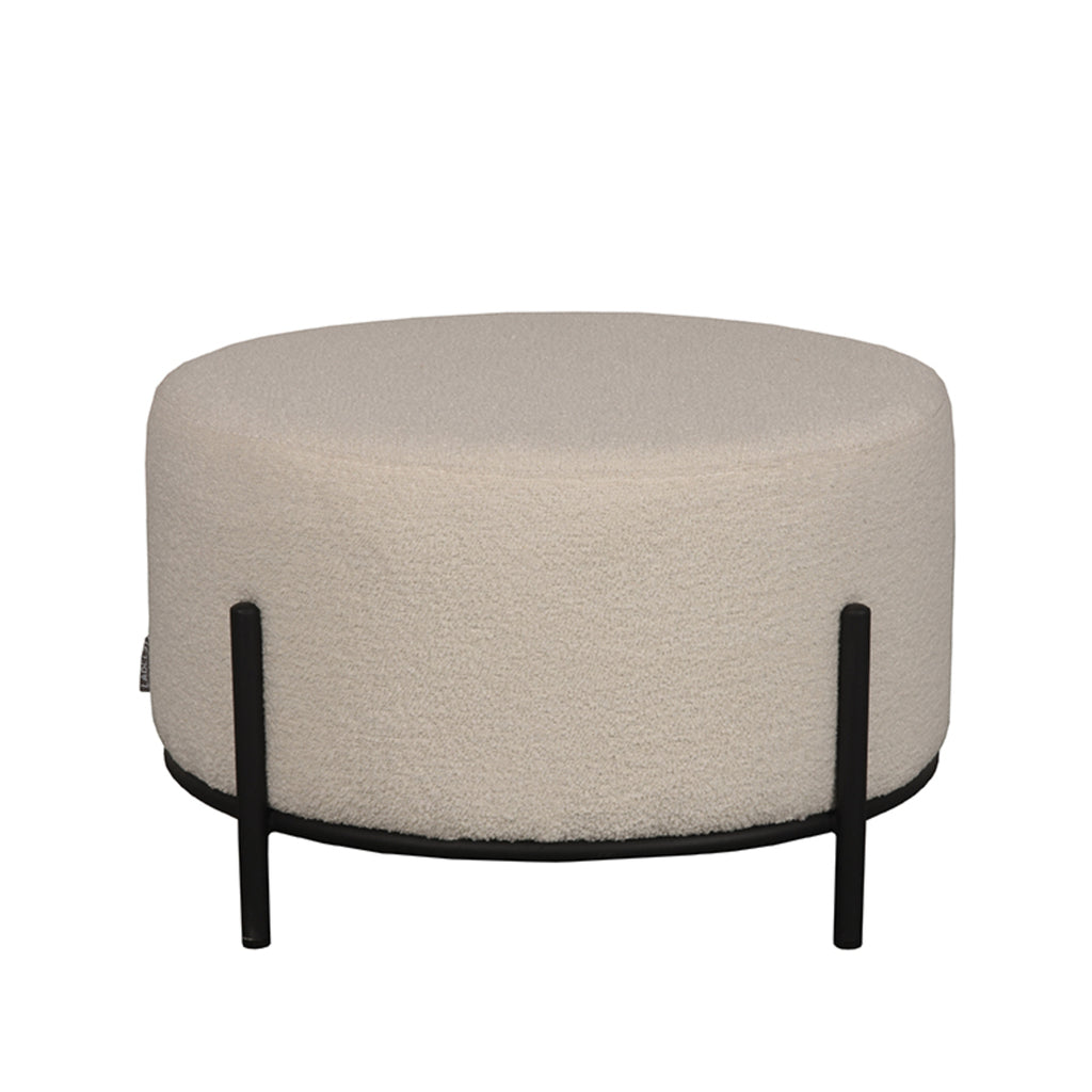 label51 pouf troy - ivory - boucle - xl