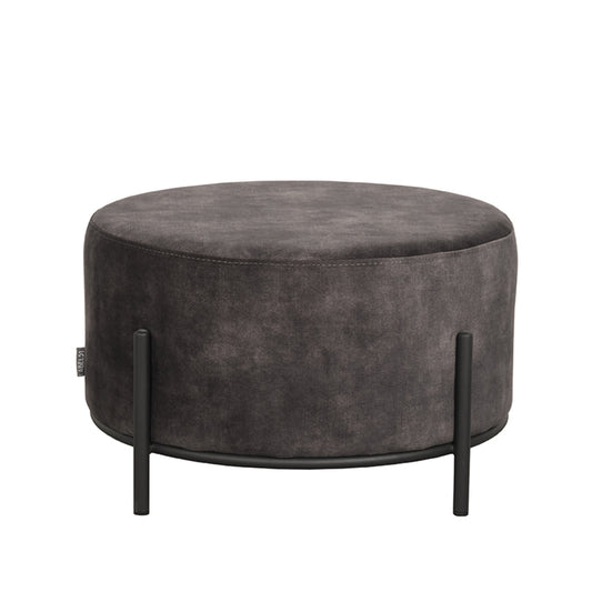 LABEL51 Pouf Troy - Anthracite - Velvet - XL