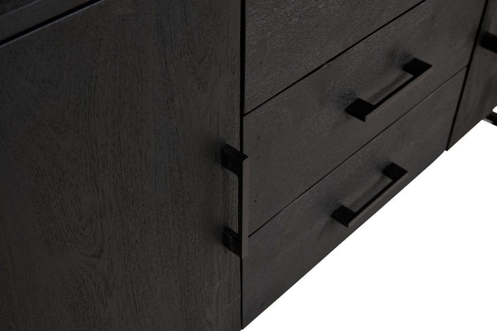 pristina sideboard black 150x80x40cm