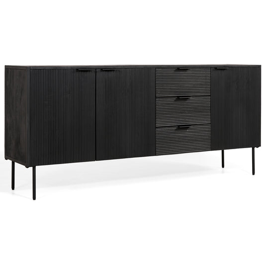 Pristina Dresser Black 180 cm -&gt; Pristina dresser black 180 cm