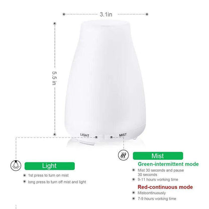 Aroma diffuser voor etherische olie in een modern interieur