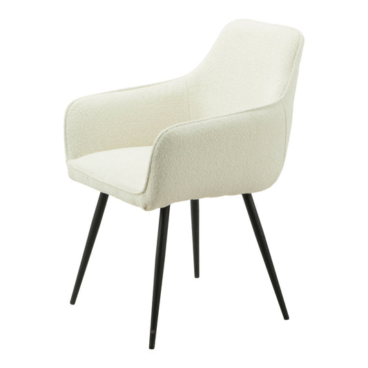 Ravi 3.0 dining chair boucle - white