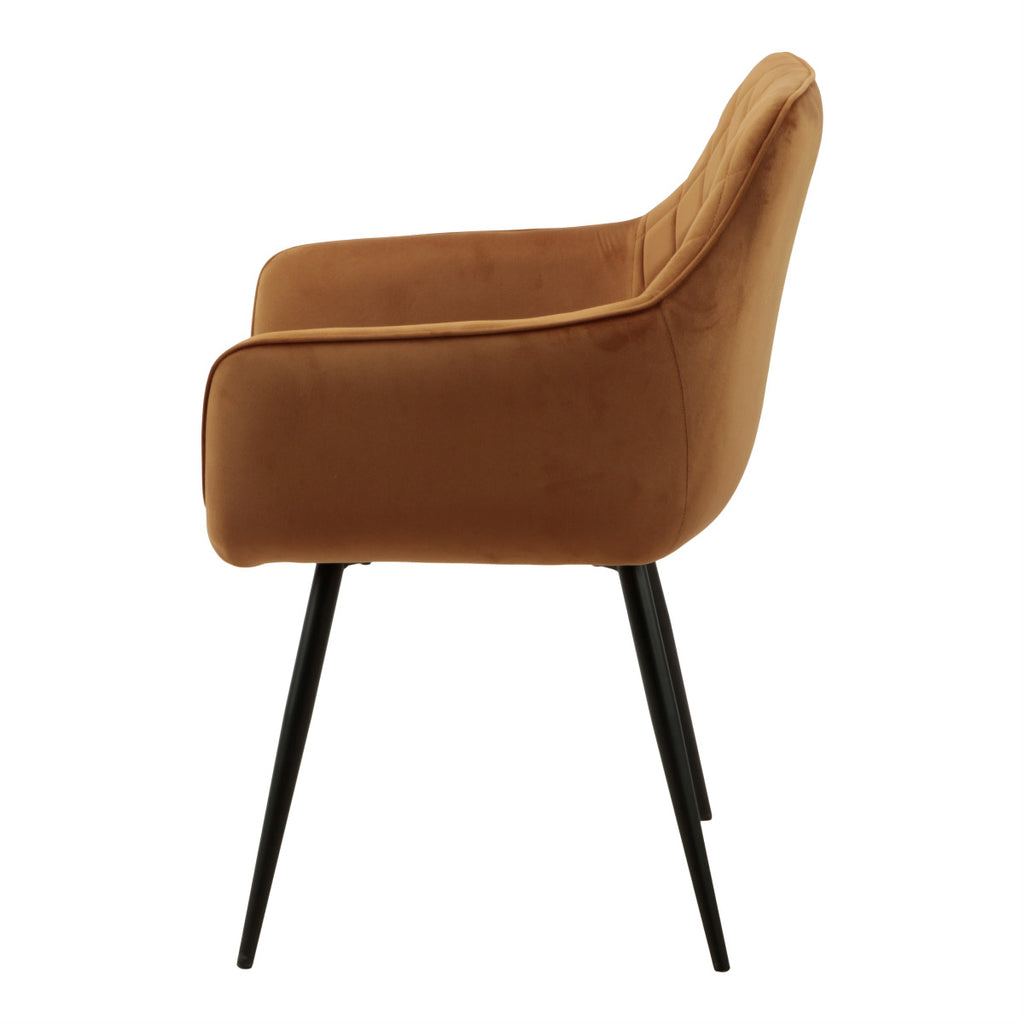 ravi 3.0 dining chair velvet - gold return