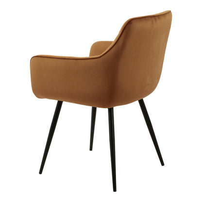 Ravi 3.0 dining chair velvet - gold