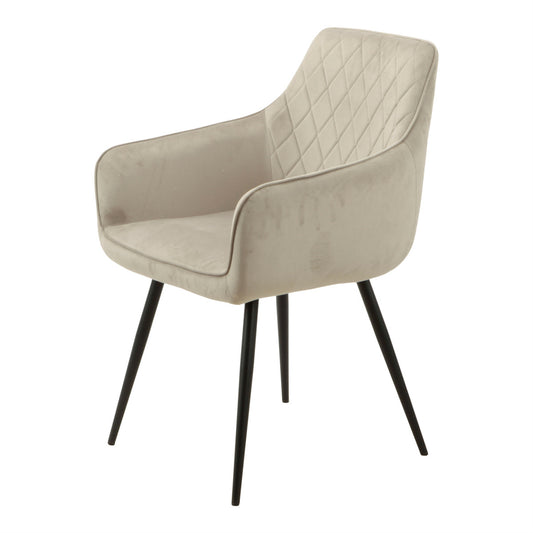 Ravi 3.0 dining chair velvet - grey