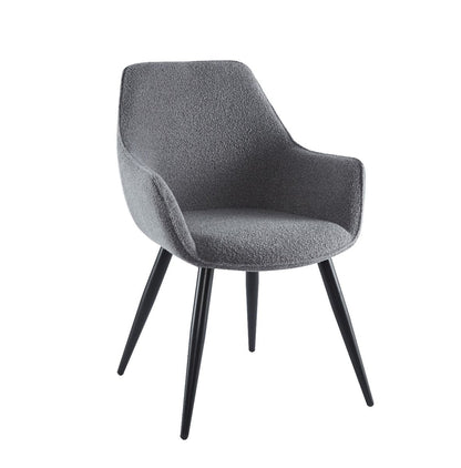 Ravi dining room chair 2.0 bouclé gray