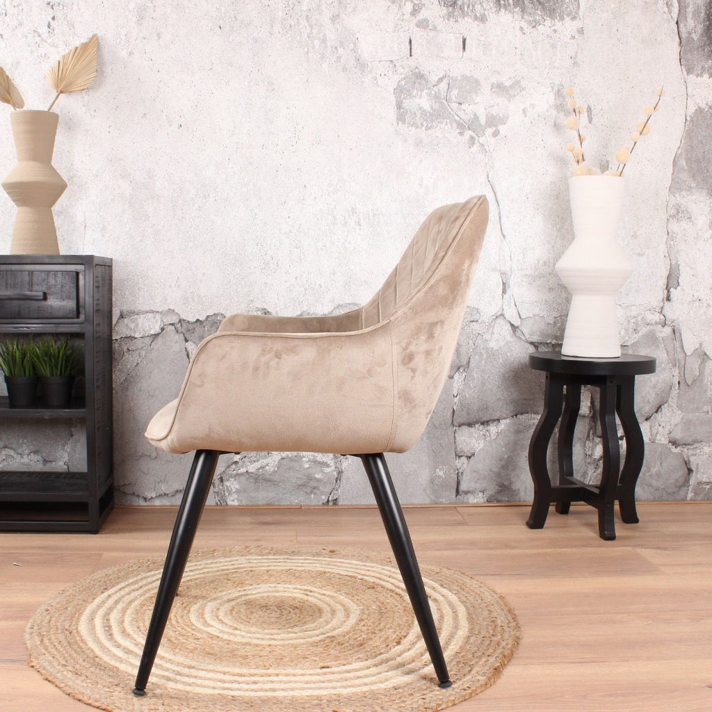 ravi dining room chair 2.0 velvet champagne