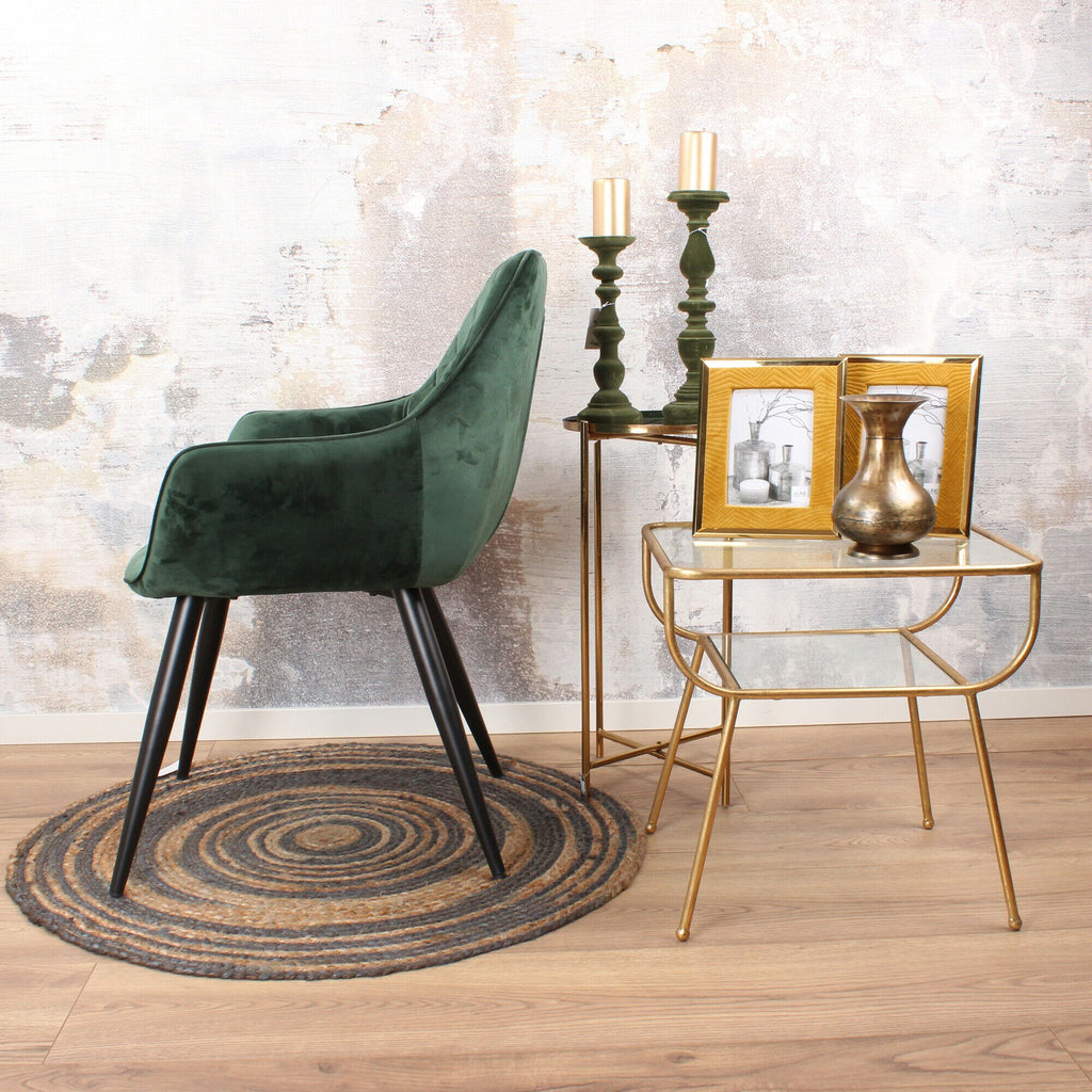 ravi dining chair 2.0 velvet dark green