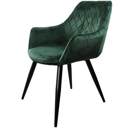 Ravi dining chair 2.0 velvet dark green