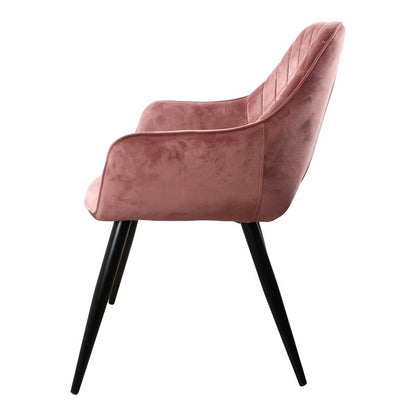 Ravi dining room chair 2.0 velvet pink