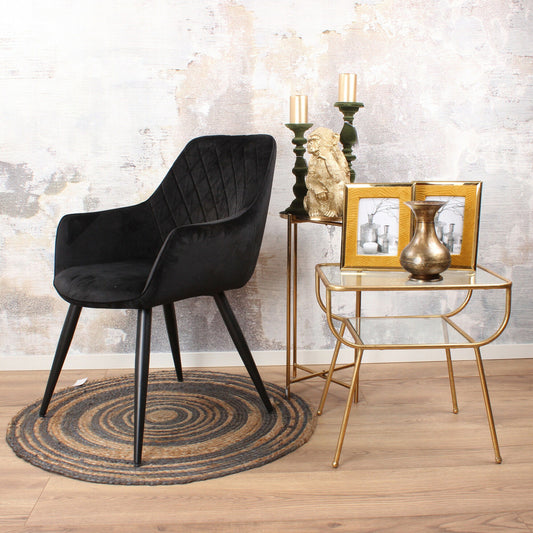 Ravi dining chair 2.0 velvet black