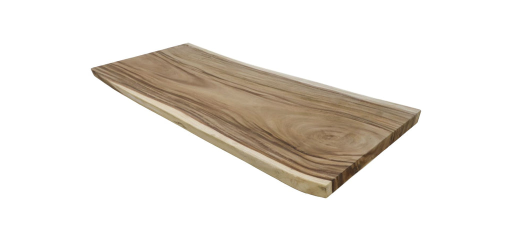 rechthoekig tafelblad - 300x80-100x6 - naturel - munggur
