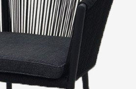 reims stackable dining chair (12053) - alu black