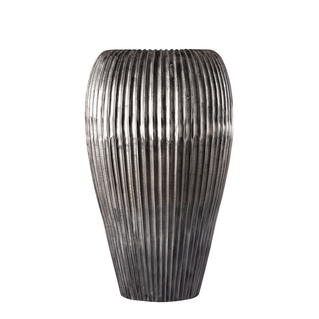 russel silver aluminum pot high ribbed large