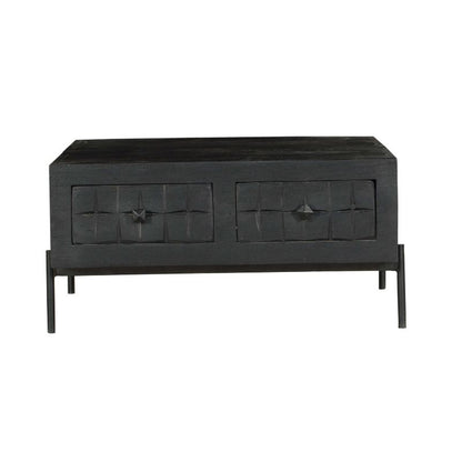 Brandy Black Coffee Table | 80x80 cm