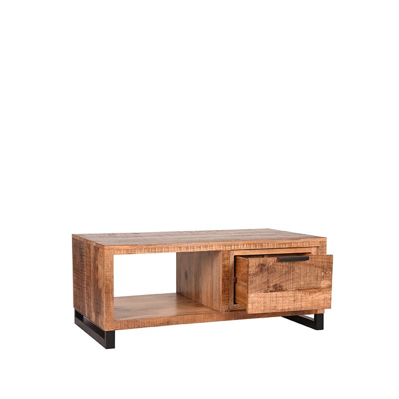 label51 coffee table glasgow - raw - mango wood - 110x60 cm