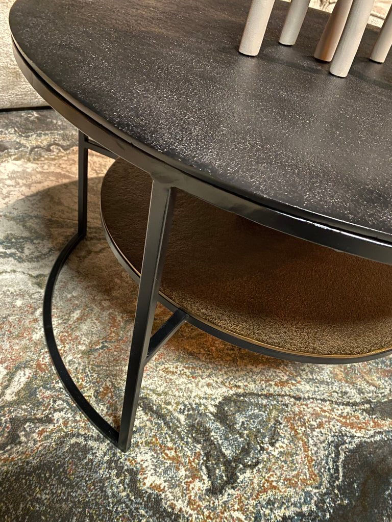 coffee table lecia | black gold