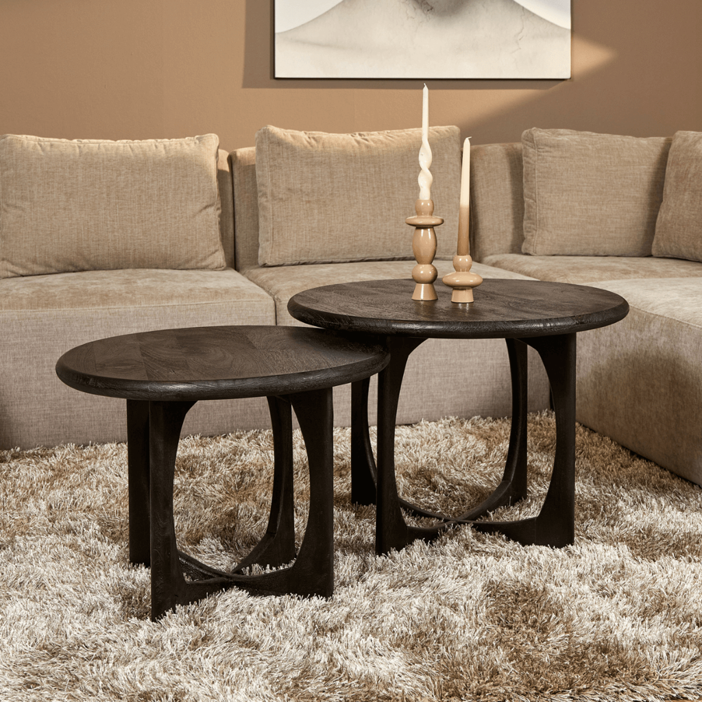 milou coffee table | black | 70 cm