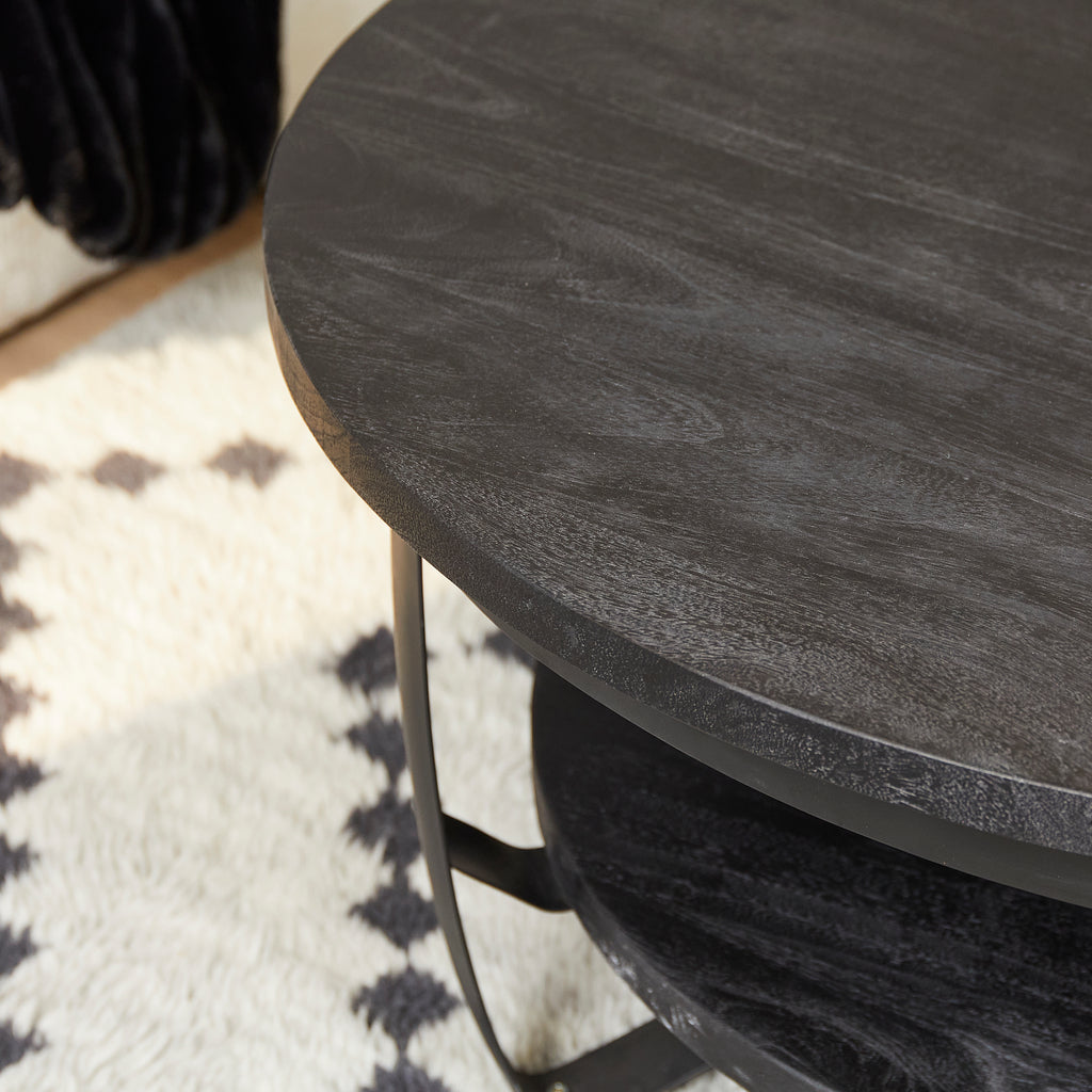 coffee table paras black | 90 cm