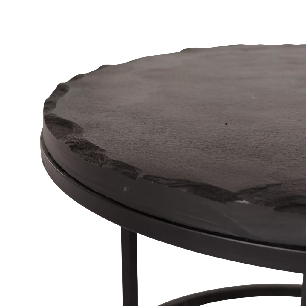 coffee table set ora | black kadappa stone 60-45 cm