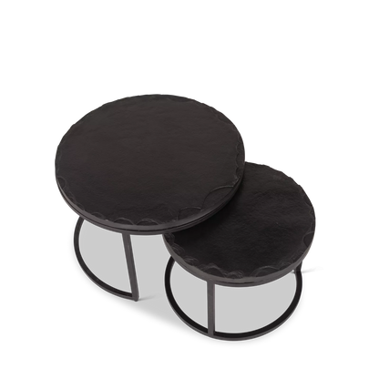 Coffee table set Ora | Black Kadappa Stone 60-45 cm