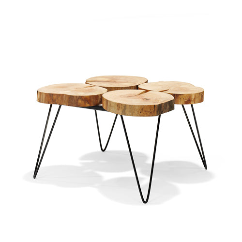 coffee table slice 4d beech 70x70x45