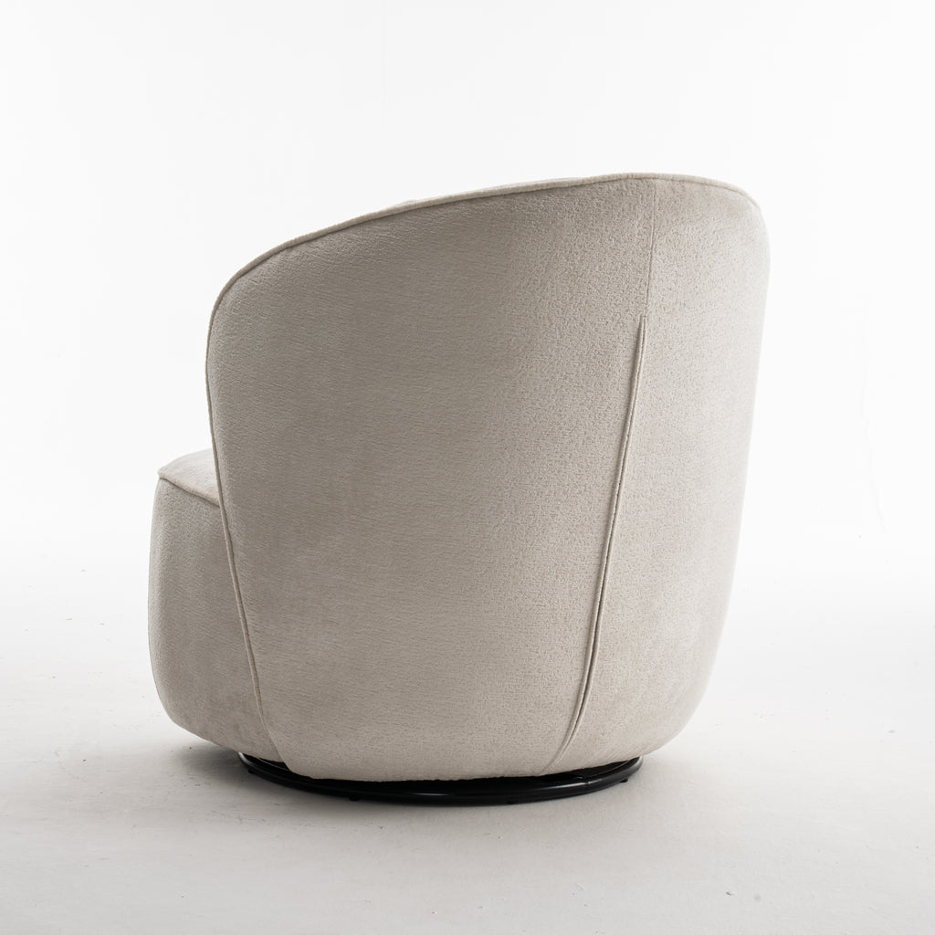 sammy swivel armchair fabric loris #01 cream