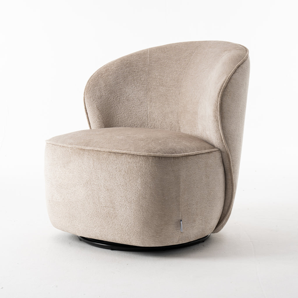 sammy swivel chair fabric loris #05 beige