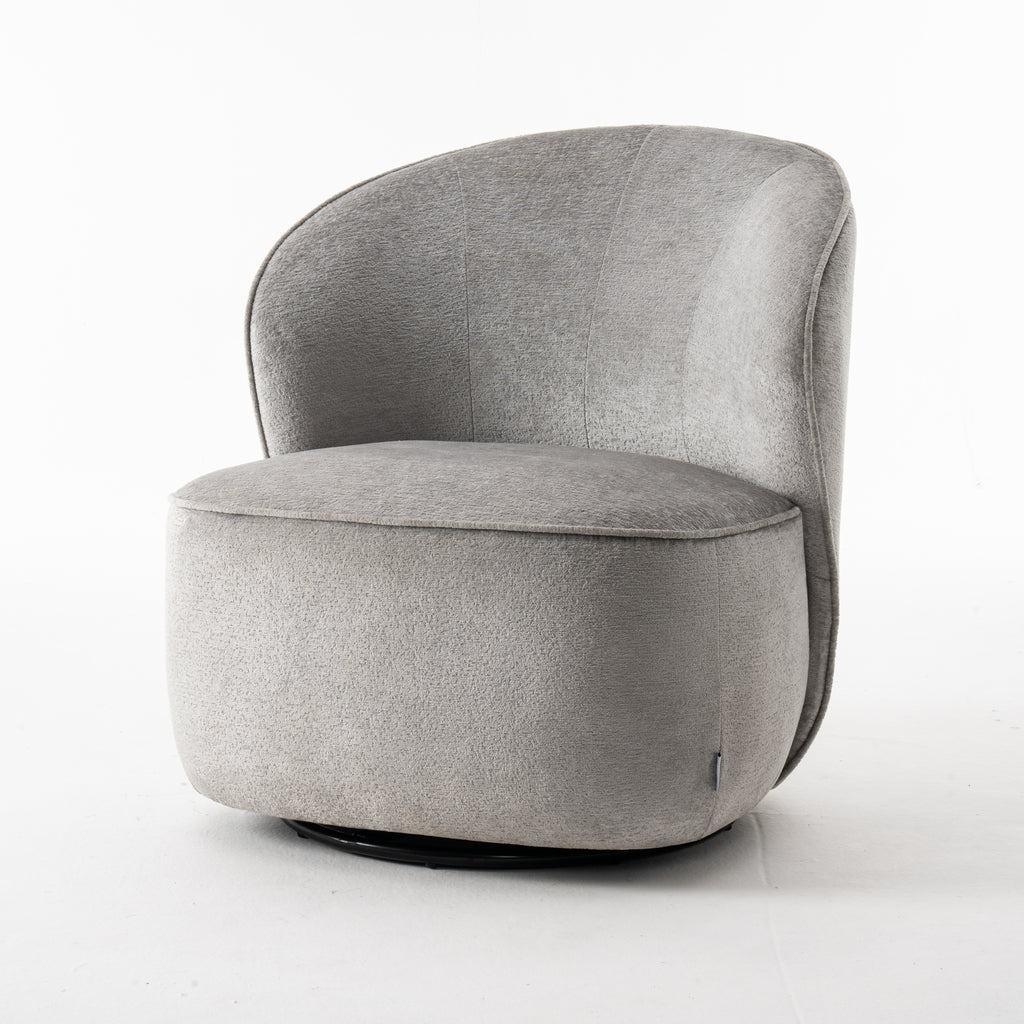 sammy swivel chair fabric loris #08 grey