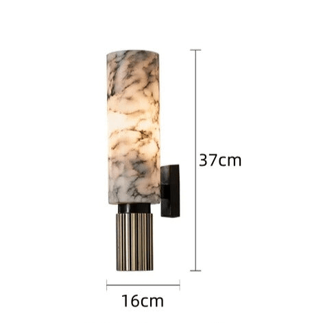 elegante marmeren wandlamp voor een luxe sfeer