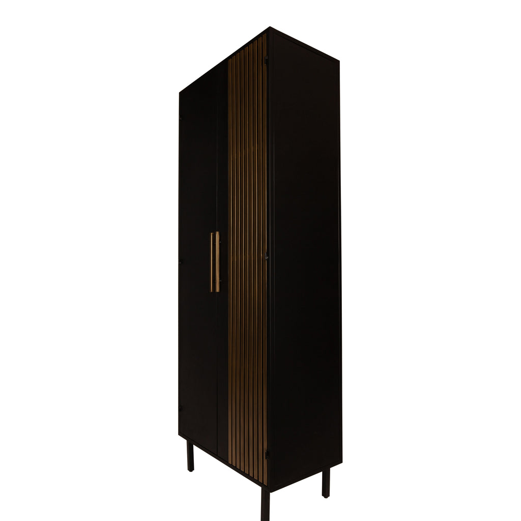 sayan cabinet black and gold