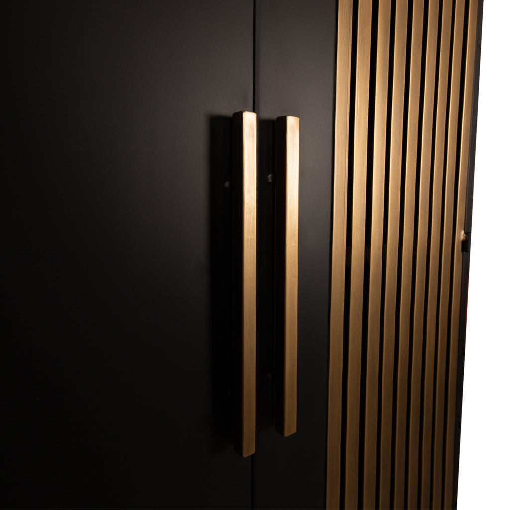 sayan cabinet black and gold