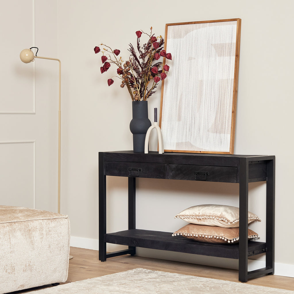 side table boaz black | 120 cm