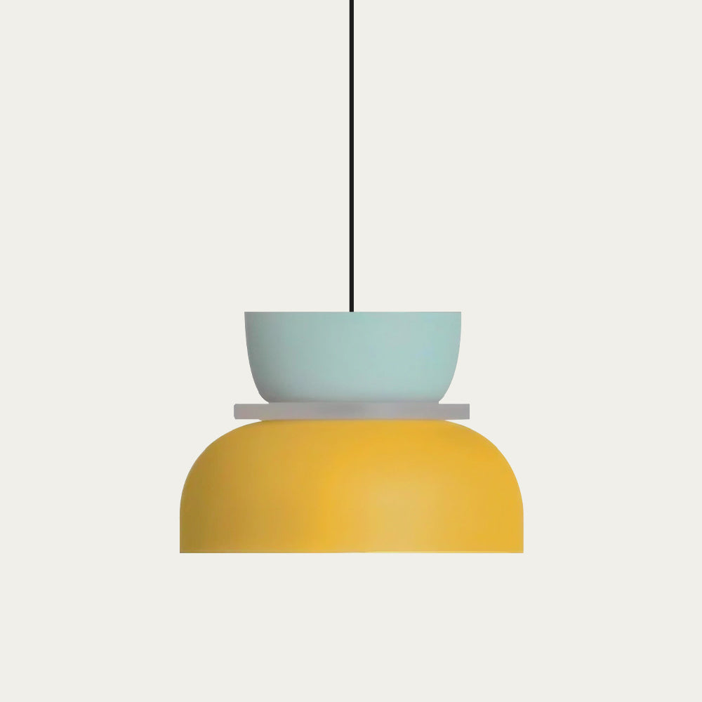 dulcy scandinavische hanglamp met kleurblokstijl