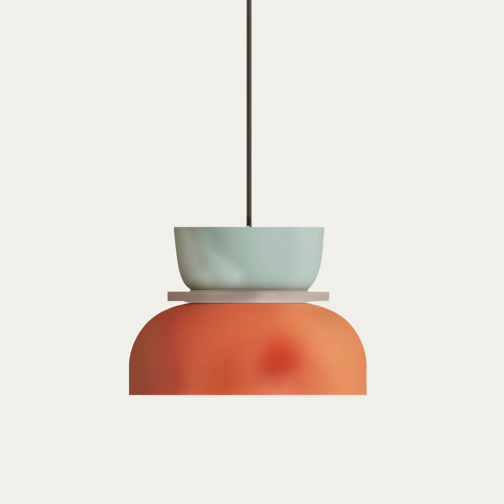 dulcy scandinavische hanglamp met kleurblokstijl