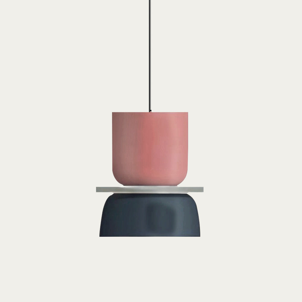 dulcy scandinavische hanglamp met kleurblokstijl