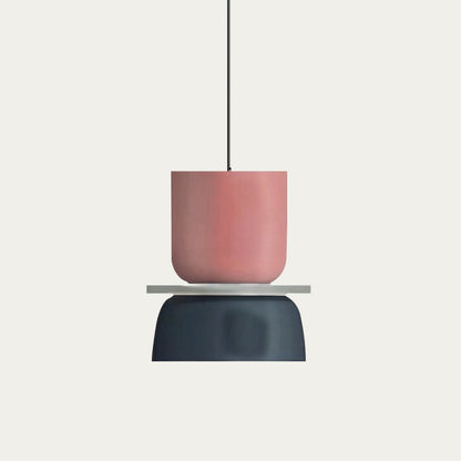 Dulcy Scandinavische Hanglamp met Kleurblokstijl