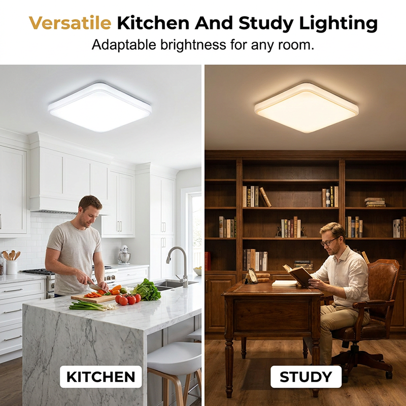 Led plafondlamp vierkant geschikt voor woonkamer of slaapkamer
